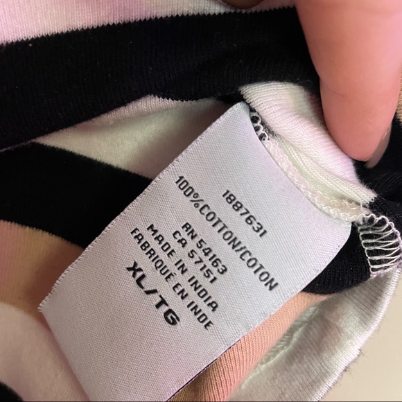 Striped Tommy Hilfiger 3/4 sleeve top - XL - 100% cotton - Picture 5 of 5